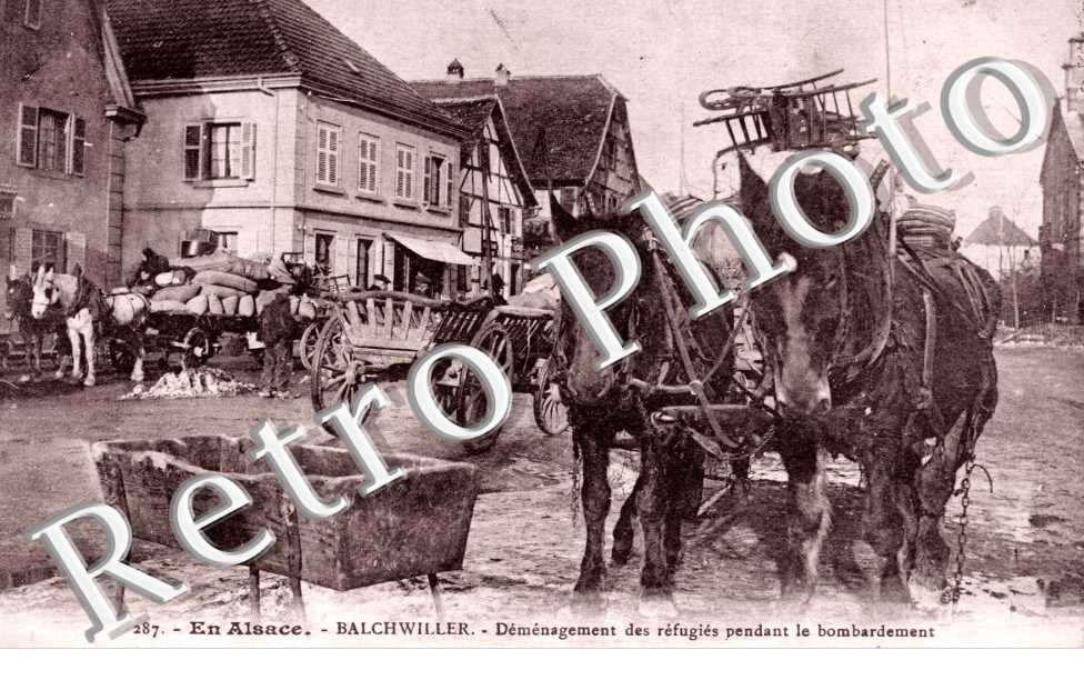 demenagement des refugies pendant le bombardement