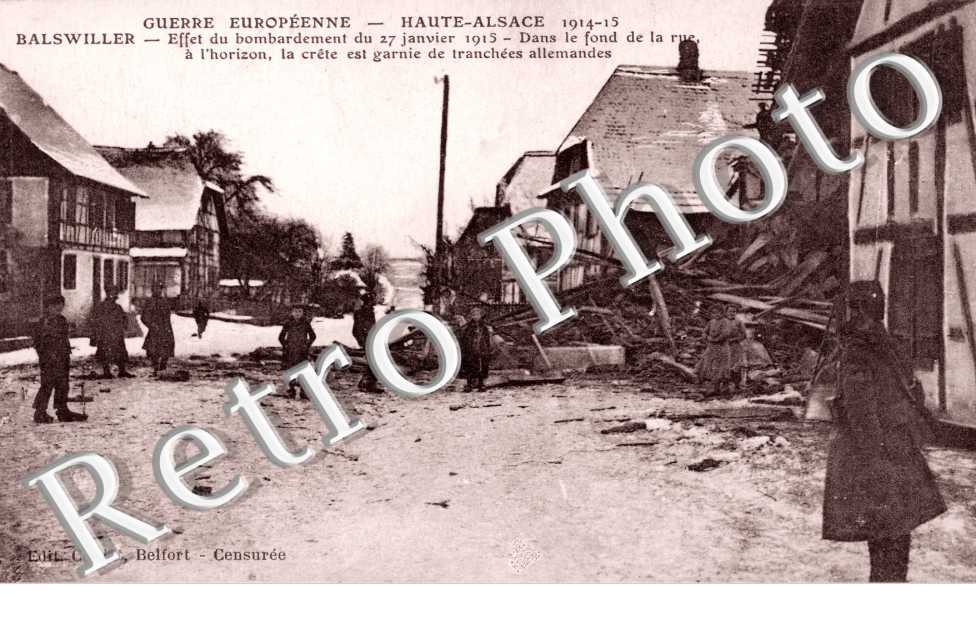 Effets du Bombardement du 27 Janvier 1915