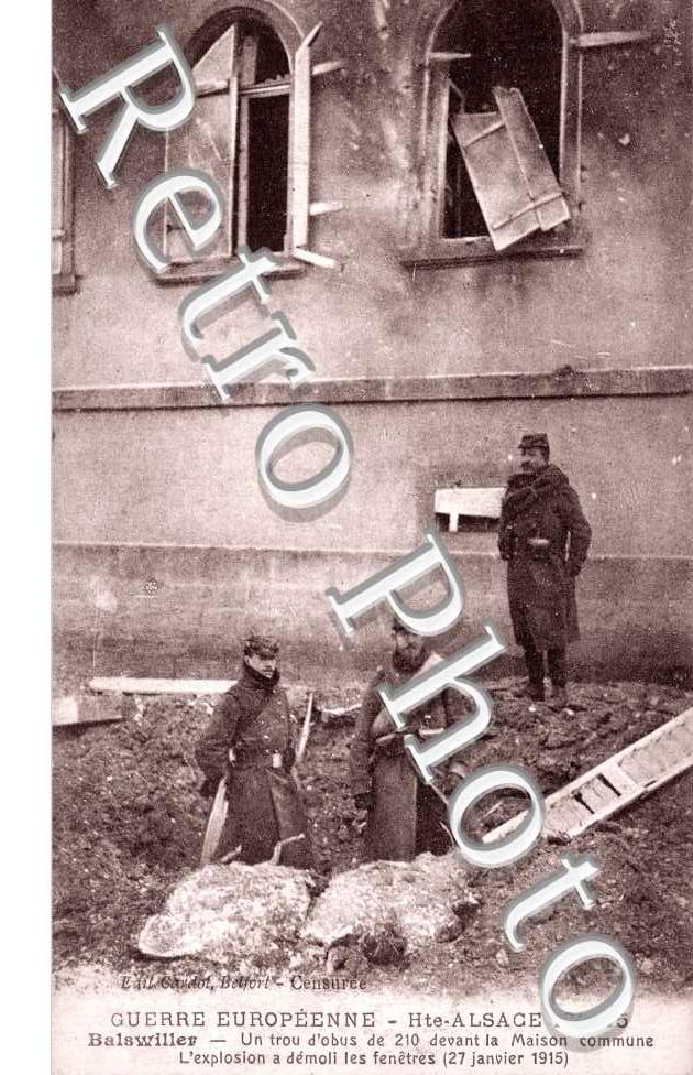 Un trou d&#039;obus de 210