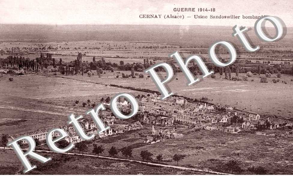 guerre 1914- 1918 usine sandoswiller bombardee