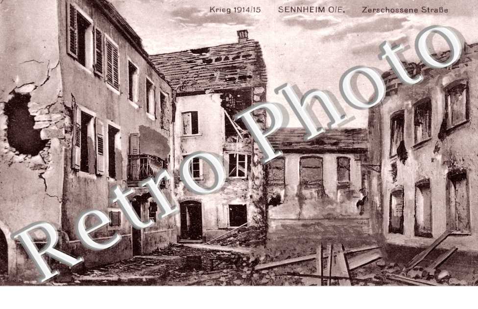 Maisons detruites Zerschossene strasse