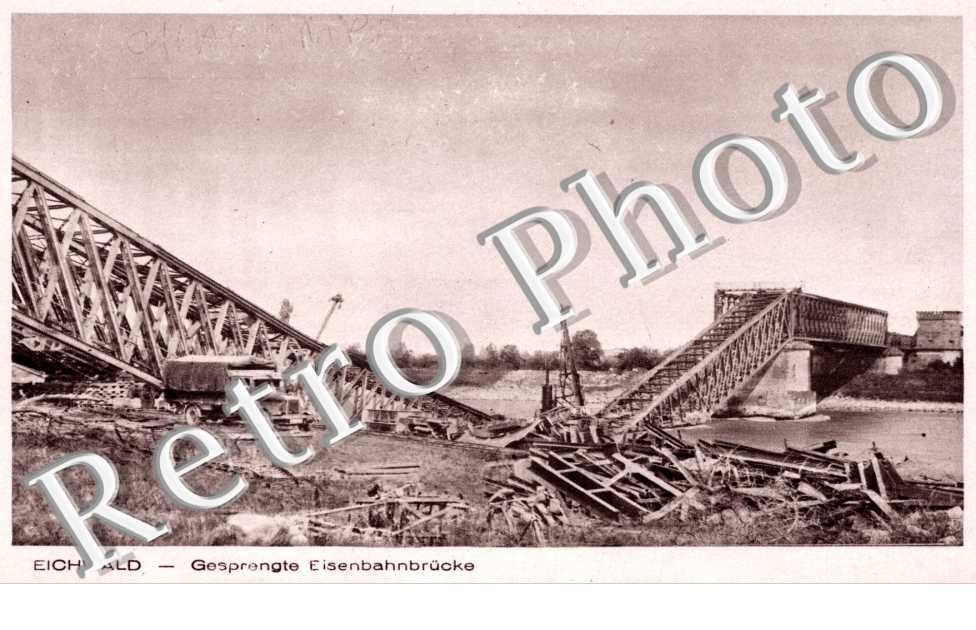gesprengte eisenbahnbrucke