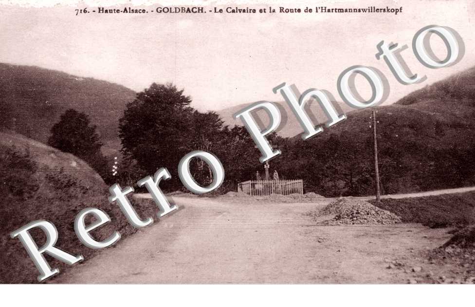 le calvaire et la route de l&#039;Hartmannswillerskopf