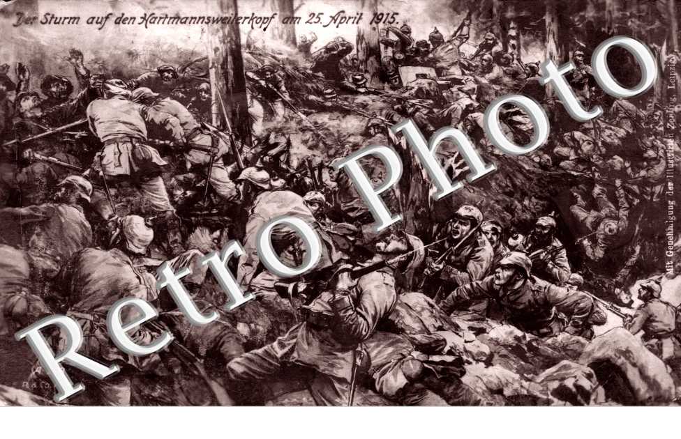 Der sturm auf den Hartmannsweilerkopf am 25 April 1915
