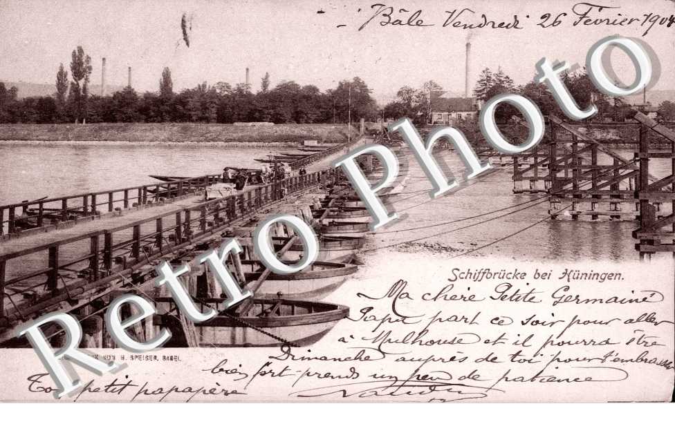 schiffbrucke bei huningen