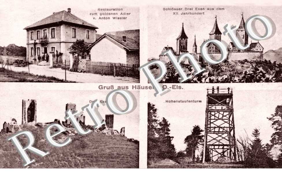restauration zum goldenen Adier v. Anton Wissier - Drei Exen - Schlosser - Hohenstaufenturm