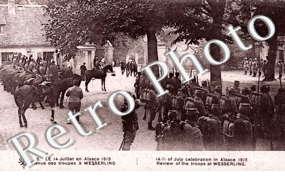 le 14 juillet en 1915 en Alsace, Revue des troupes a Wesserling