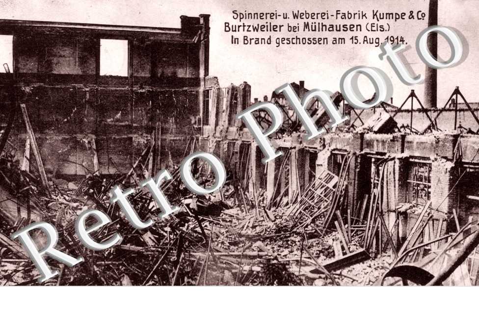 Spinnerei-u . Weberei - Fabrik Kume & co Burtzweiler bei Mulhausen
