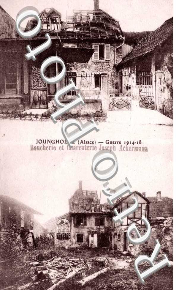 Guerre 1914-18 - Boucherie et Charcuterie Joseph Akermann