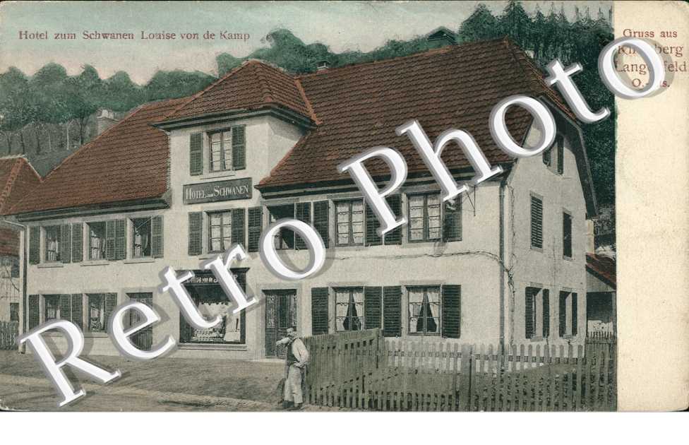 Hotel zum Schwanen Louise von de Kamp, Gruss aus Kirchberg Langenfeld O.-Els