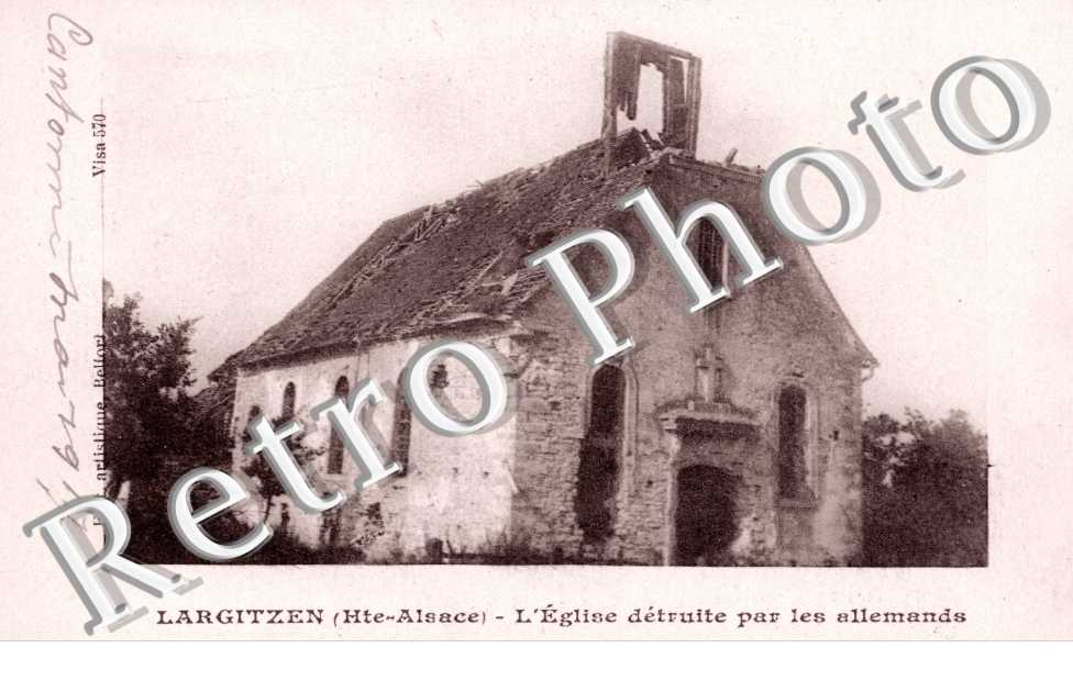 L&#039;eglise detruite par les allemands