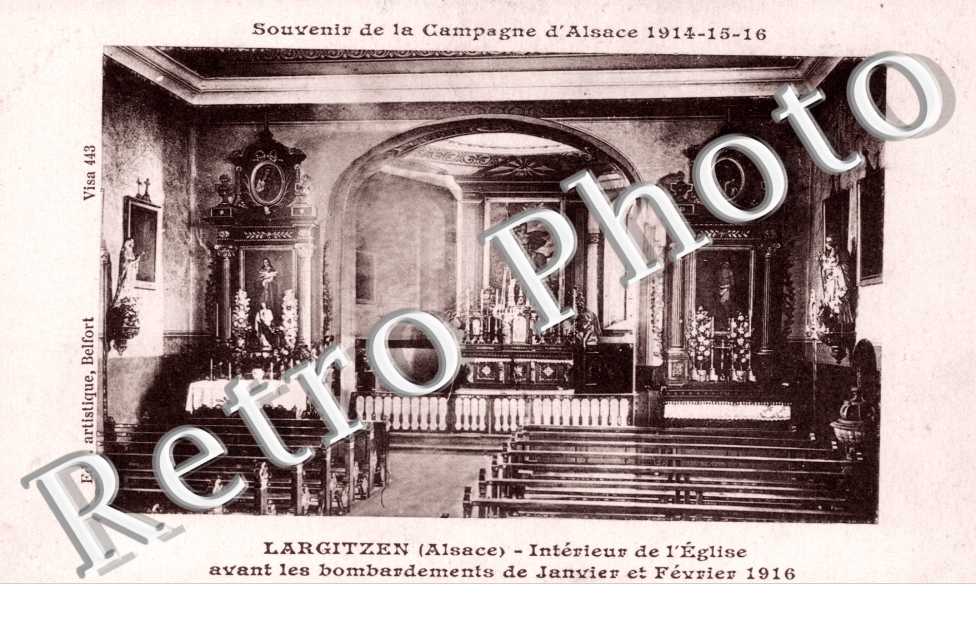 Intérieur de l&#039;église avant les bombardements