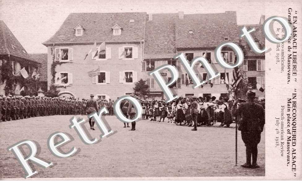 Grande place le 4 juillet 1918 revue franco-americaine