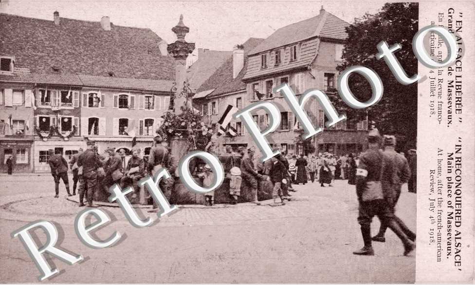 Grande place le 4 juillet 1918 revue franco-americaine