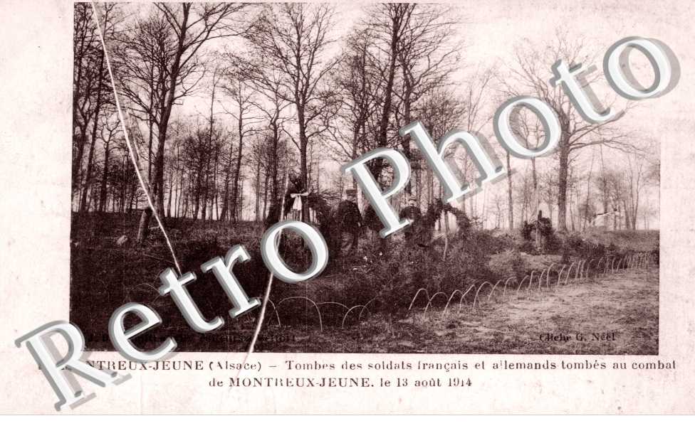 tombe des soldats francais et allemands tombes au combat le 13 aout 914