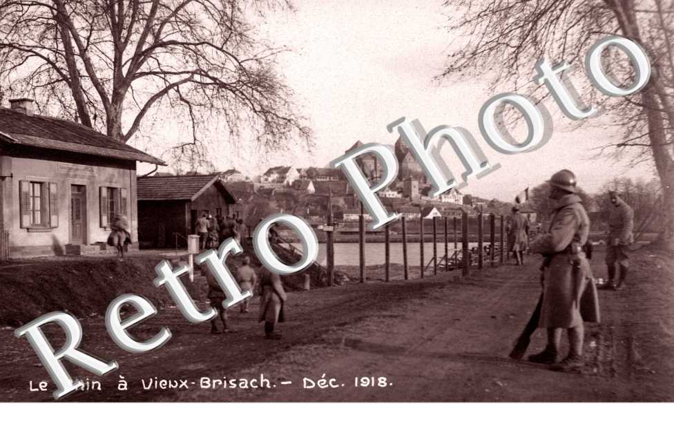 le Rhin a Vieux-Brisach Decembre 1918