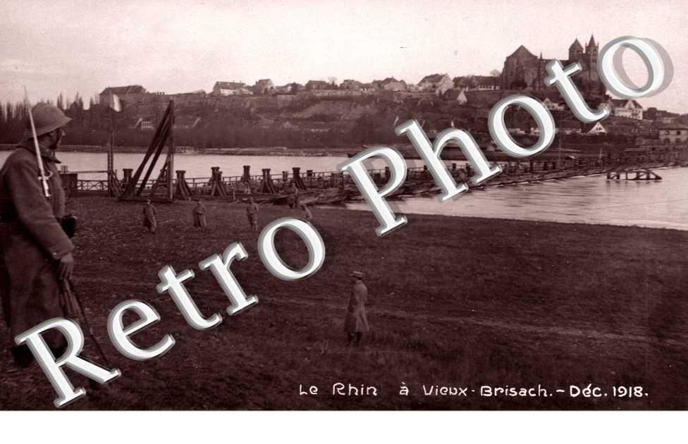 le Rhin a Vieux-Brisach Decembre 1918
