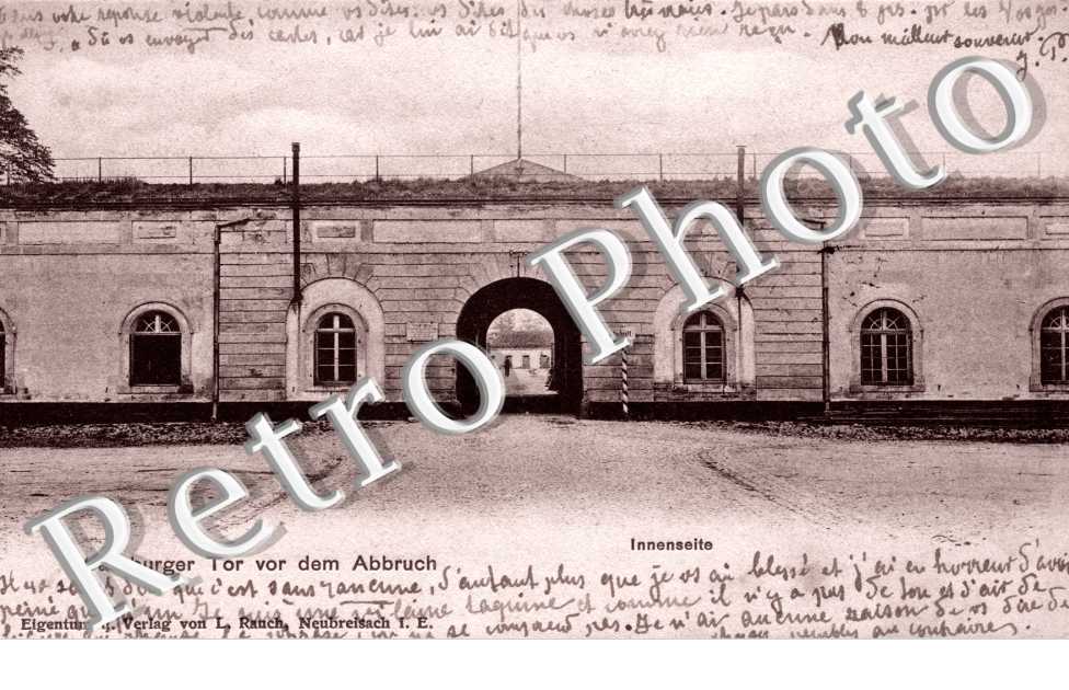 Strassburger Tor vor dem Abbruch  Innenseite