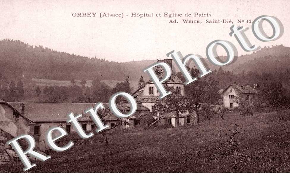 Hopital et eglise de Pairis