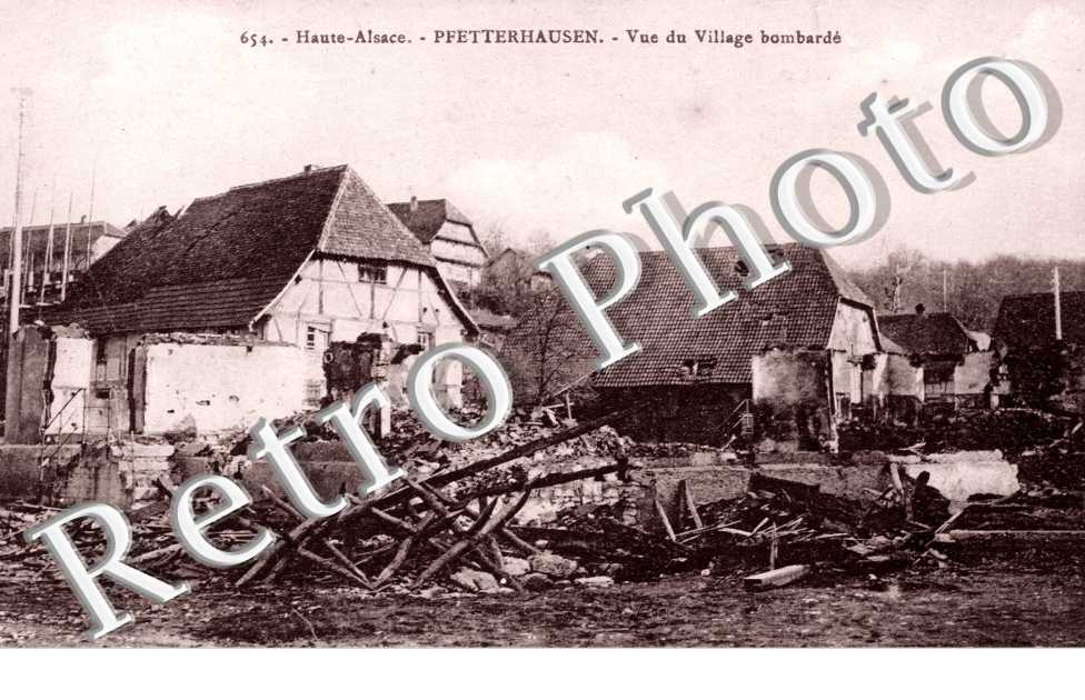 Vue du village bombarde