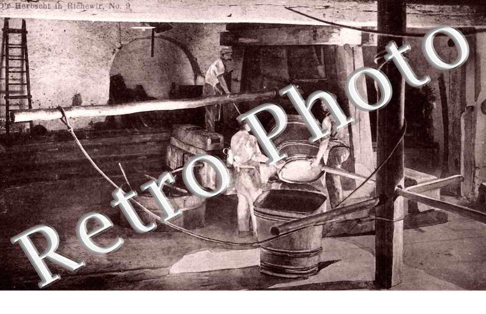 Dr Herbscht in richewir. le chargement du pressoir