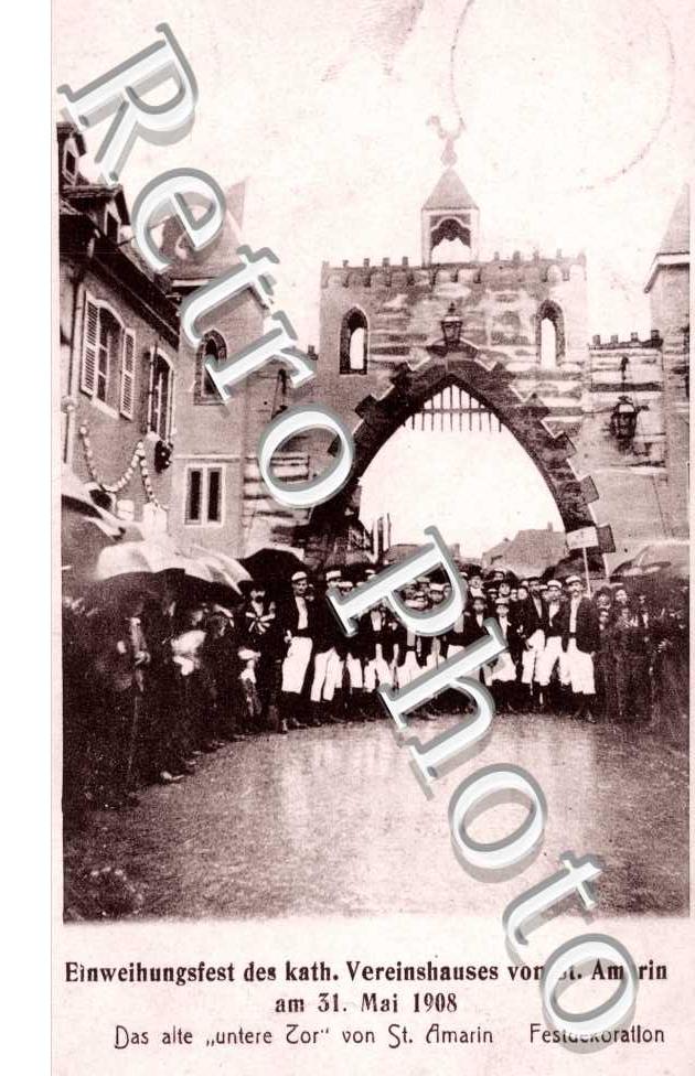Einweihungsfest des kath. Vereinshauses von St Amarin am 31.Mai 1908