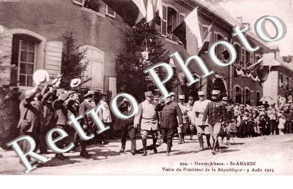 Visite du president de la republique. 9 Aout 1915