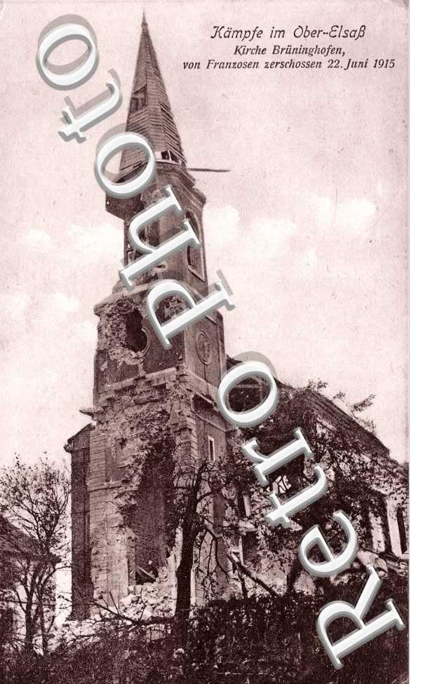 Kampfe im Ober-Elsass Kirche 22 juni 1915