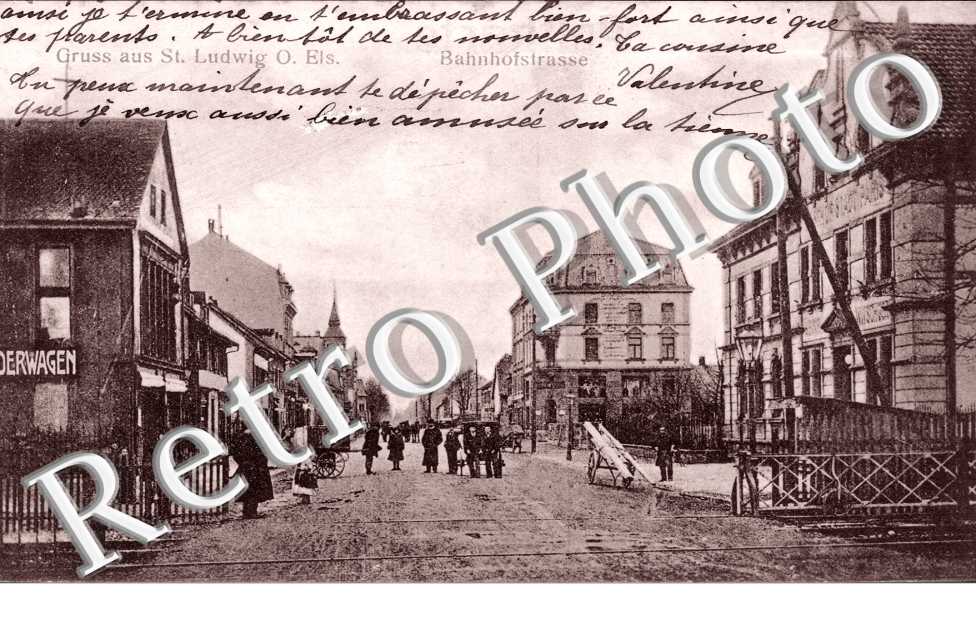 Bahnhofstrasse, Gruss aus Saint-Ludwig