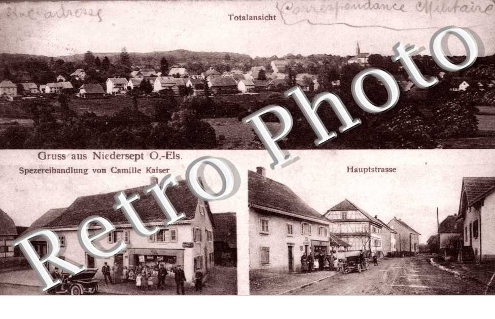 Totalansicht, Hauptstrasse, Spezereihandlung von Camille Kaiser