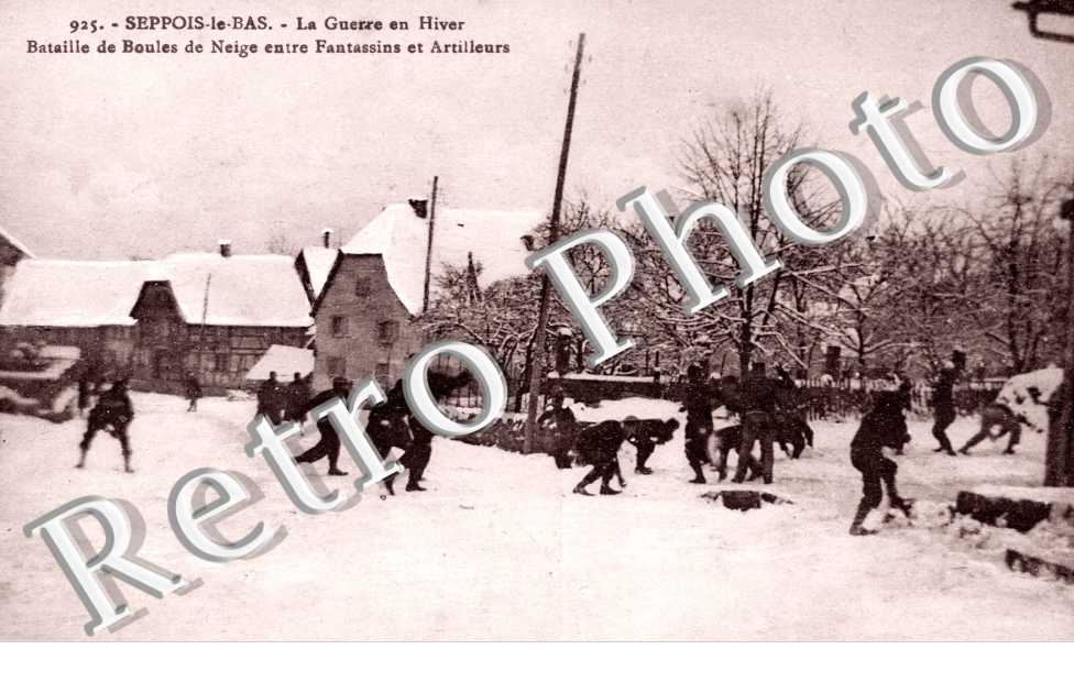 Bataille de Boules de Neige entre Fantassins et Artilleurs
