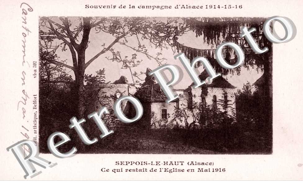 ce qui restait de l&#039;eglise en mai 1916