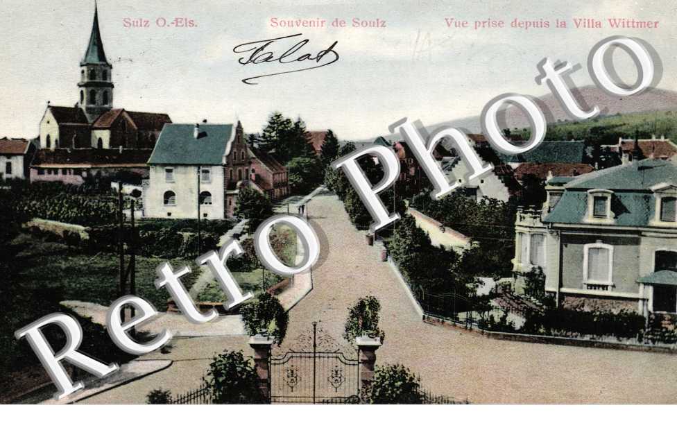 Souvenir de soulz. Vue prise depuis la villa wittmer