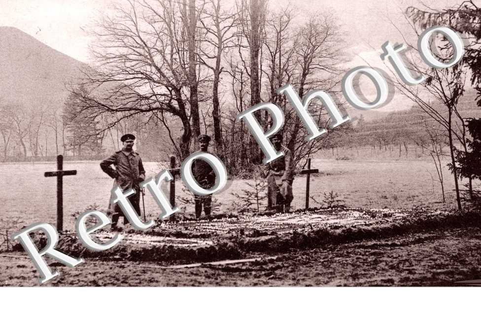 Schlacht i. Weilertal 18 Aug. 1914 - Massengraber i. Schloss Thannweiler 15 Bayern 3 Franzosen