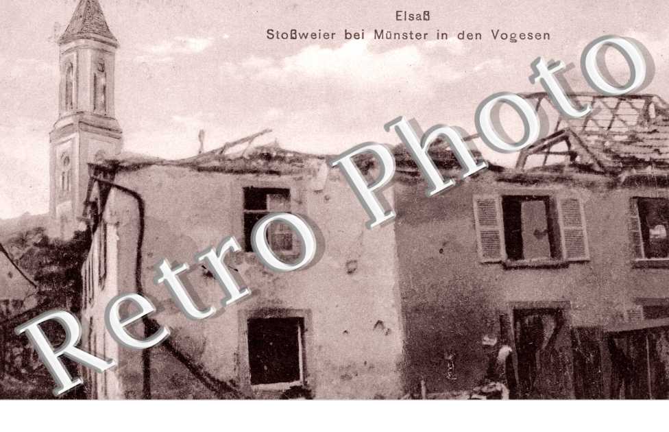 Elsass. stossweier bei munster in den vogesen