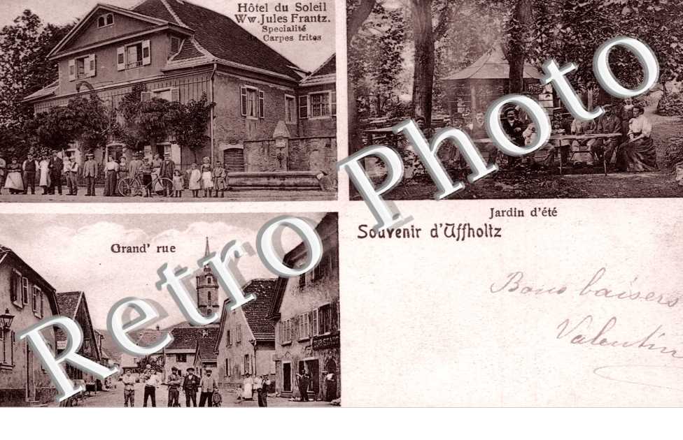 hotel du Soleil, Vve Jules Frantz, Grande Rue,  jardin d&#039;ete
