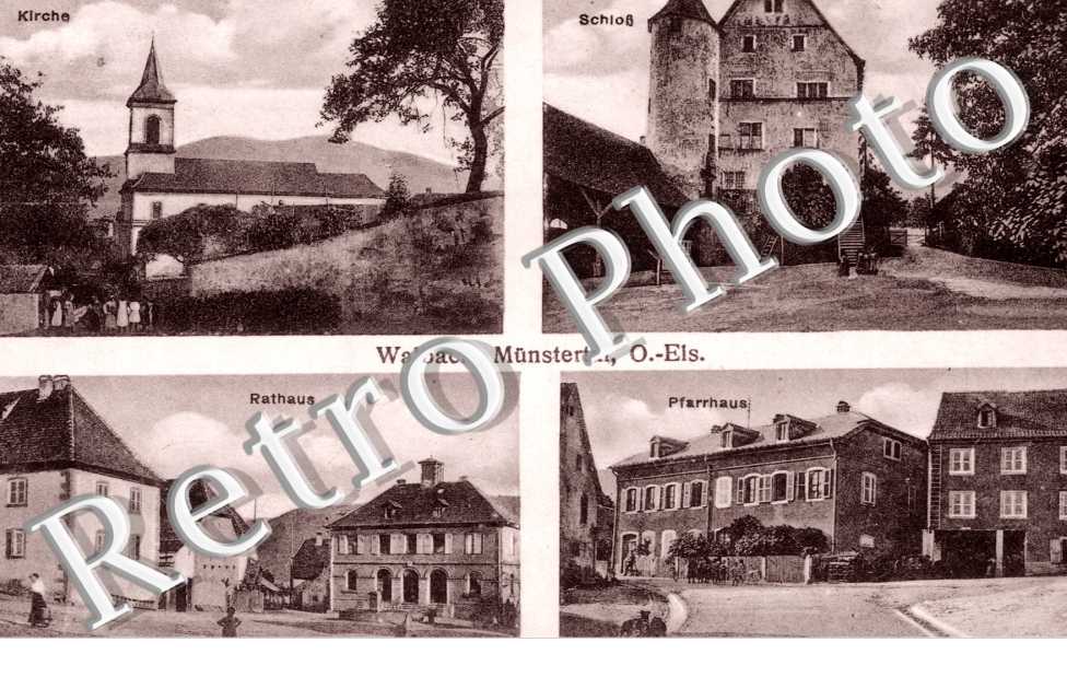 Kirche, Rathaus, Pfarrhaus, Schloss