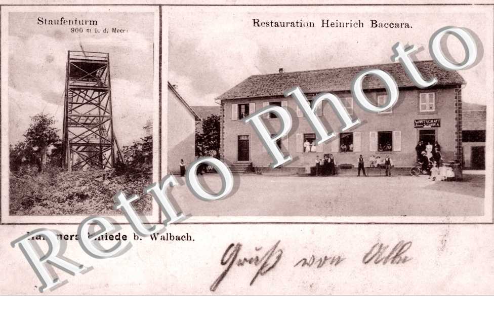 Staufentrum, Restauration Heinrich Baccara, Hammerschmiede bei Walbach