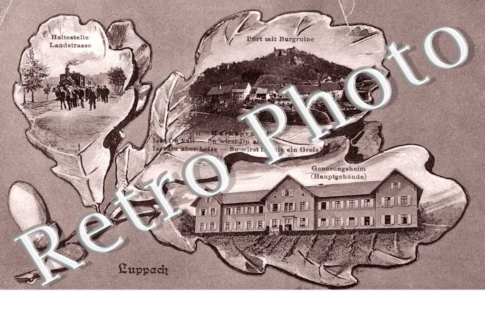 Landsrtasse - Genesungsheim - Part mit Burgruine
