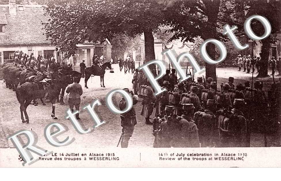 le 14 juillet en Alsace 1915, revue des troupes