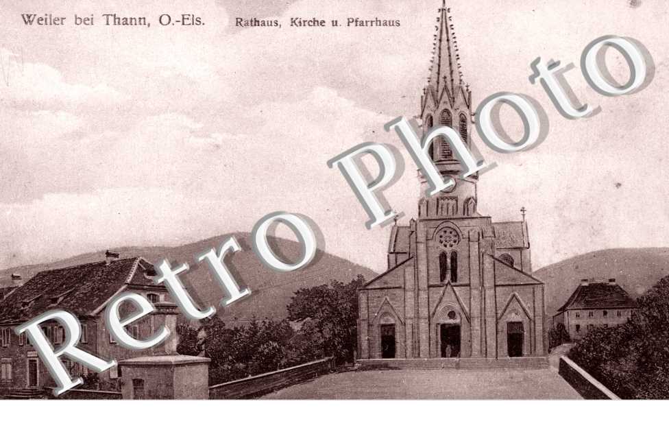 Rathaus - Kirche u. Pfarrhaus