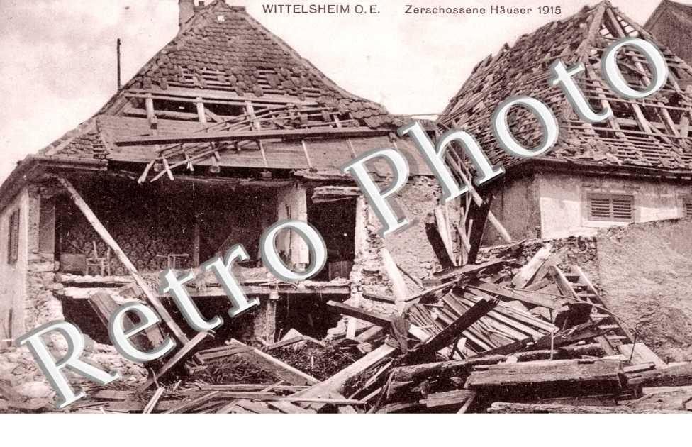 Zerchossene Hauser 1915