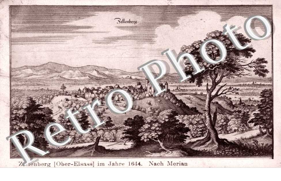 Zellenberg im Jahre 1644, Nach Merian