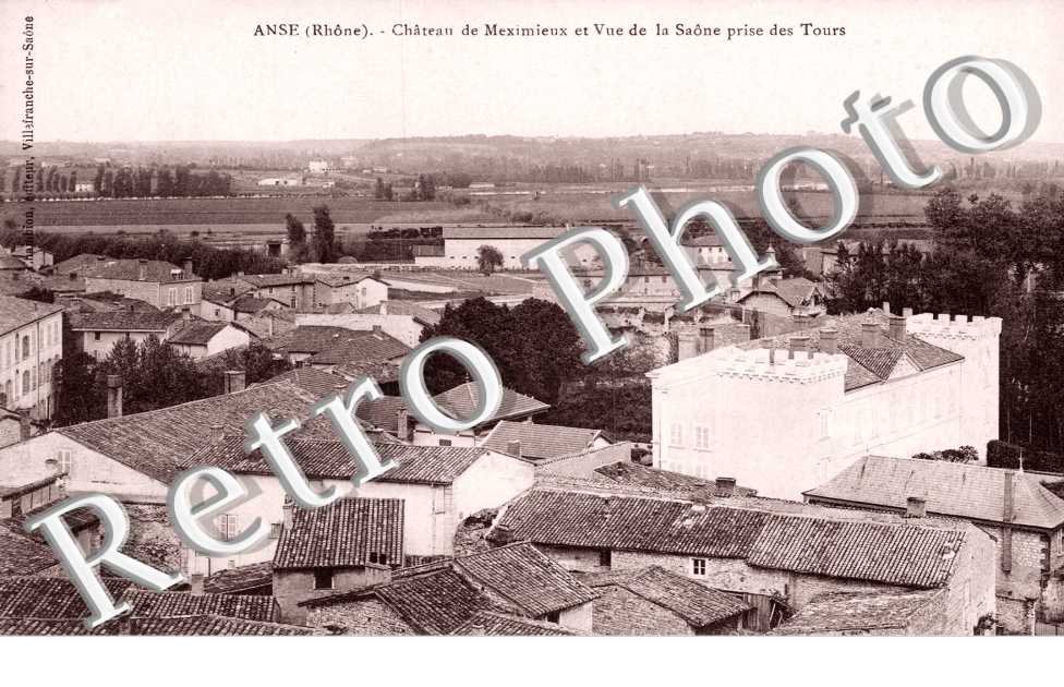 Chateau de Meximieux et Vue de la Saone