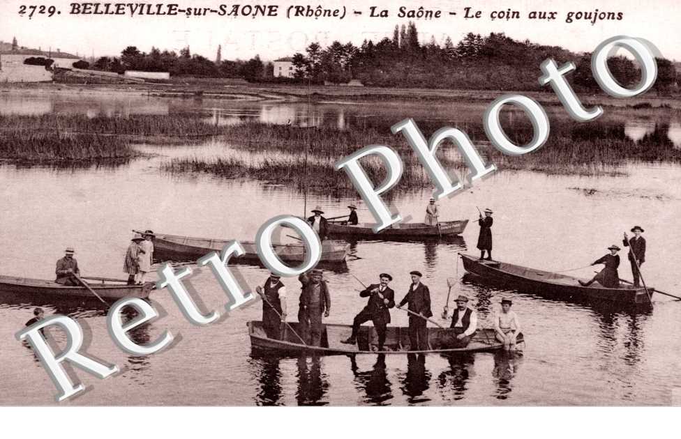 La Saone, le coin aux goujons