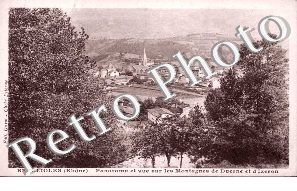 panorama et vue sur les montagnes de Duerne et d'Izeron