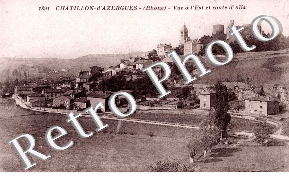 vue a l'est et route d'Alix