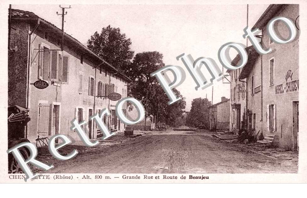 Grande Rue et route de Beaujeu