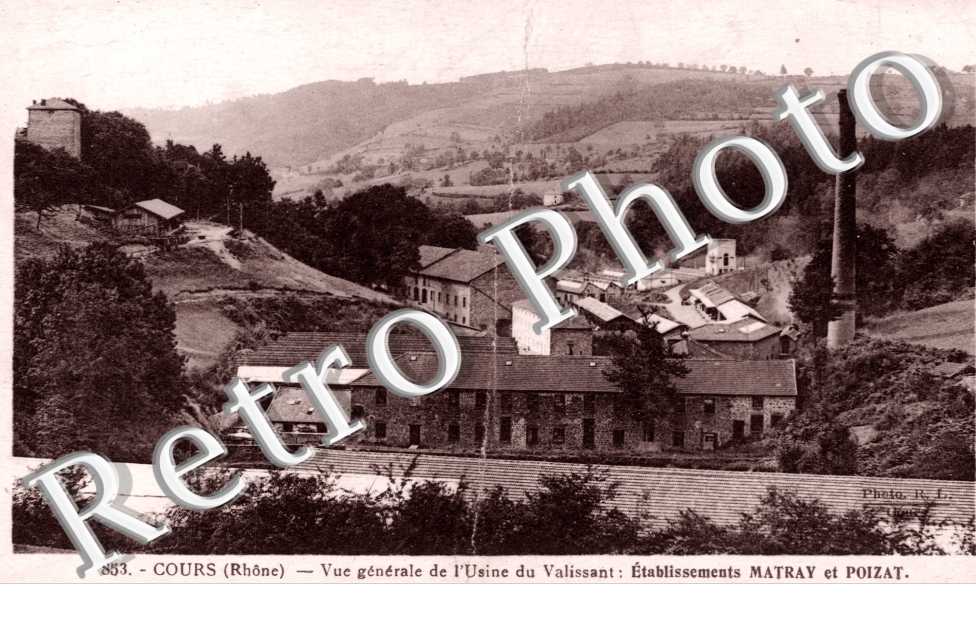 Vue generale de l'Usine du Valissant : Etablissement Matray et Poizat