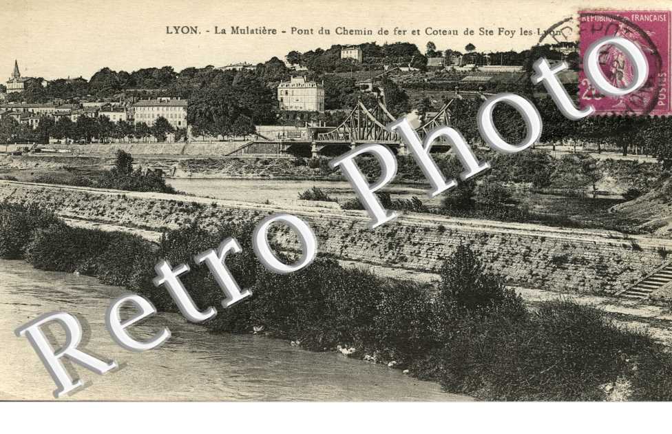 pont du chemin de fer et coteau de Sainte Foy